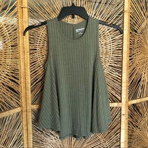 Arizona Jeans Olive Green A Line Sleeveless Shirt
